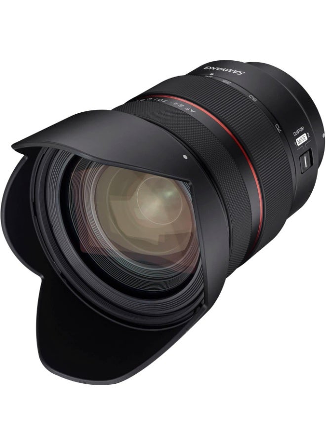 Samyang عدسة ساميانغ AF 24-70 مم F2.8 FE متوافقة مع كاميرات سوني E - تركيز تلقائي كامل الإطار و APS-C 24-70 مم عدسة زوم ساطعة F 2.8، لكاميرات سوني E ماونت سوني ألفا - Image 2